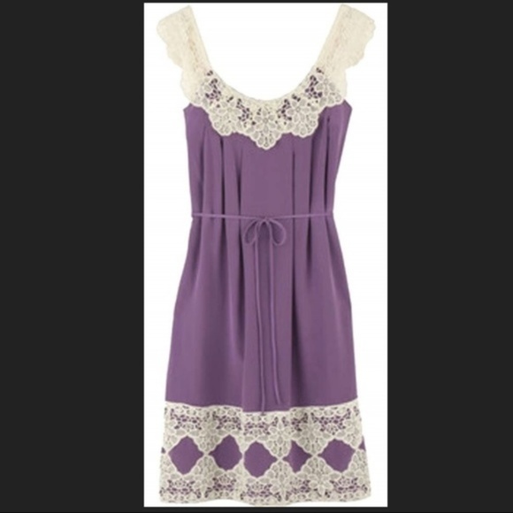Lavender Crochet Dress